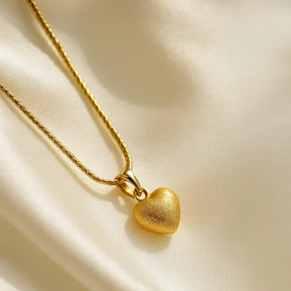 Golden Heartbeat Pendant