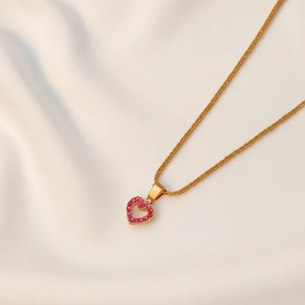 Rose Heart Pendant